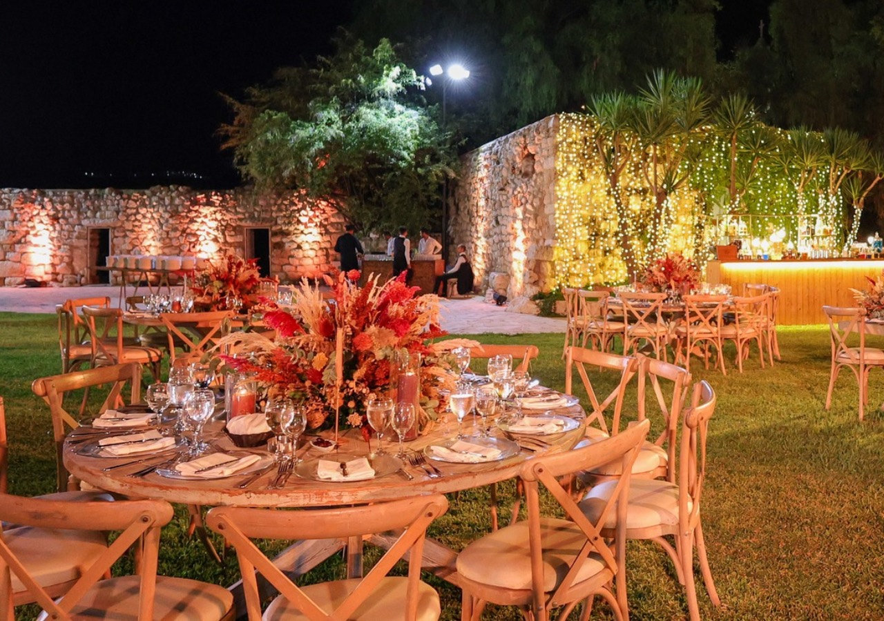 Outdoor wedding at Batroun Village Club